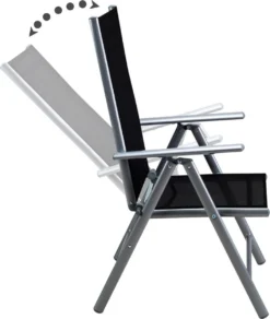 Casaria Alumunium Tuinset Bern - 6 Stoelen + 1 Tafel – Zilver -Tuinmeubelen 1014x1200