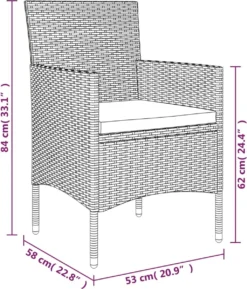 VidaXL 7-delige Tuinset Met Kussens Grijs En Zwart -Tuinmeubelen 1024x1200
