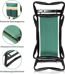 Uten - Kniebankje Tuin - Knie Steun - Tuinkruk Inklapbaar - Kniesteun Tuinieren - Kniekussen - Tot 150 Kg - Groen -Tuinmeubelen 1052x1200 2