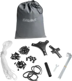 Casaria Paviljoen Topas 3x4m - UV-bescherming 50+ - Antraciet -Tuinmeubelen 1064x1200