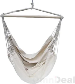XXL 2 Persoons Hangstoel 185x130 - Zit Hangmat Met Spreidstok Tot 150 Kg - Binnen En Buiten -Tuinmeubelen 1075x1200