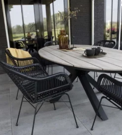 Ovale Tuintafel Cyprus 180cm | Wood | Polywood & Aluminium -Tuinmeubelen 1091x1200