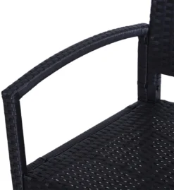 Outsunny Polyrotan Tuinbank 2-zits Parkbank Bank Staal Zwart 867-022 -Tuinmeubelen 1102x1200