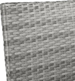 Casaria Polyrattan Tuinstoelen – 4 Stuks Stapelbaar – Grijs -Tuinmeubelen 1102x1200 3