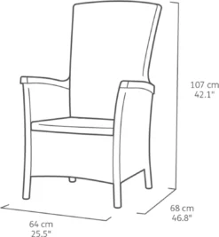 Allibert Vermont Verstelbare Tuinstoel - 64x68x107cm - Grafiet 21 Allibert Vermont Verstelbare Tuinstoel - 64x68x107cm - Grafiet -Tuinmeubelen 1111x1200 1