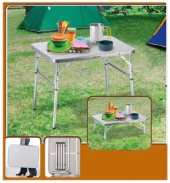 Camp Active Campingtafel - Opvouwbaar - 2 Hoogtes - 75 X 55 X 25-59 Cm -Tuinmeubelen 1116x1200