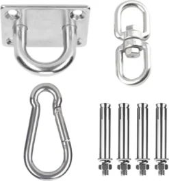 XYZ Goods - Luxe Plafondhaak - Hangmat Bevestigingsset - Schommelhaak - Ophangsysteem - Ophanghaak - Plafondbeugel - Bokszak - Schommelstoel - Hangstoel - RVS