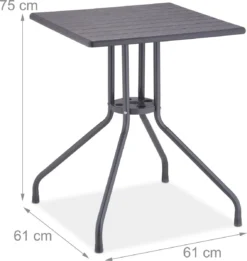 Relaxdays Tuintafel Vierkant - Buitentafel - Kleine Eettafel Tuin - Balkontafel Kunststof 10 Relaxdays Tuintafel Vierkant - Buitentafel - Kleine Eettafel Tuin - Balkontafel Kunststof -Tuinmeubelen 1134x1200 1