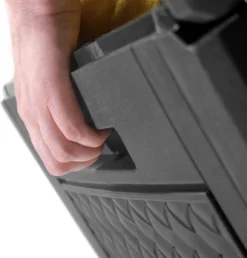 Opbergbox 310L UV-Bestendig Weerbestendig Wielen Tuinbox Rotan-look Antraciet -Tuinmeubelen 1149x1200 3