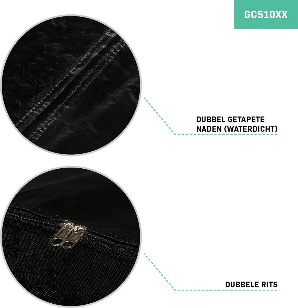 VONROC Premium Opbergtas Voor Lounge/tuinset Kussens – 75x75x90cm – Voor 6 Tot 8 Kussens 2 VONROC Premium Opbergtas Voor Lounge/tuinset Kussens – 75x75x90cm – Voor 6 Tot 8 Kussens - Afbeelding 2