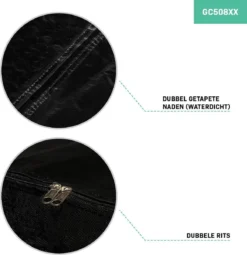 VONROC Premium Opbergtas Voor Tuinstoel/tuinset Kussens XL – 200x75x60cm – Voor 6 Tot 8 Kussens -Tuinmeubelen 1162x1200 3