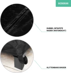 VONROC Premium Tuinbank Beschermhoes – L-vorm - 250/90 X 250/90 X 70cm -Tuinmeubelen 1163x1200 2