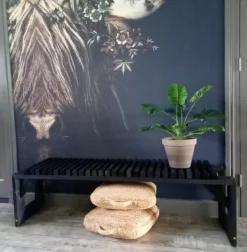 Tuinbank Design 2023 - 150CM - Grenen Hout - Zwart -Tuinmeubelen 1178x1200 3