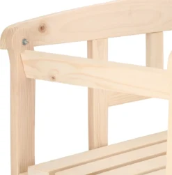 Merkloos Springos Tuinbank | Tuinbankje | Zitbank Buiten | Naaldhout | 119 X 78 X 45 Cm | Licht -Tuinmeubelen 1183x1200 4