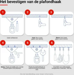 Ophangsysteem - Plafondhaak RVS - Ophanghaak TRX - Hangstoel Buiten - Hangstoel Binnen – Schommelstoel - Schommel - Bokszakken - RVS - 300kg 15 Ophangsysteem - Plafondhaak RVS - Ophanghaak TRX - Hangstoel Buiten - Hangstoel Binnen – Schommelstoel - Schommel - Bokszakken - RVS - 300kg -Tuinmeubelen 1186x1200 2