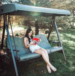 SORARA® Luxe Schommelbank Met Zonnescherm - Bruin - Zware Kwaliteit. 14 SORARA® Luxe Schommelbank Met Zonnescherm - Bruin - Zware Kwaliteit. -Tuinmeubelen 1192x1200 1