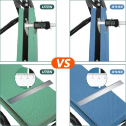 Uten - Kniebankje Tuin - Knie Steun - Tuinkruk Inklapbaar - Kniesteun Tuinieren - Kniekussen - Tot 150 Kg - Groen -Tuinmeubelen 1198x1200 3