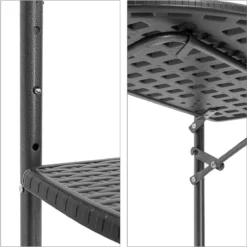 Relaxdays Balkontafel Inklapbaar, Balkon Tafel Rotan, Hangtafel Reling - Zwart -Tuinmeubelen 1198x1200 6