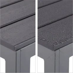 Relaxdays Tuintafel Vierkant - Grijze Buitentafel - Eettafel Tuin - Moderne Balkontafel 11 Relaxdays Tuintafel Vierkant - Grijze Buitentafel - Eettafel Tuin - Moderne Balkontafel -Tuinmeubelen 1198x1200 7