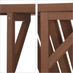 Relaxdays Balkontafel Inklapbaar - Klaptafel Balkon - Tafel Reling - Hangtafel Hout -Tuinmeubelen 1198x1200 8