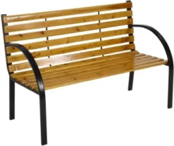 Dutcc 41142 - Tuinbank - Woodstock - 120 Cm – Zwart -Tuinmeubelen 1200x1011