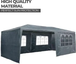 MaxxGarden Partytent - Paviljoen - 3x6m - Incl. Zijwanden - Waterdicht - Antraciet 10 MaxxGarden Partytent - Paviljoen - 3x6m - Incl. Zijwanden - Waterdicht - Antraciet -Tuinmeubelen 1200x1022