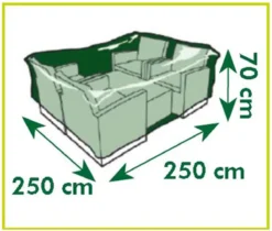 Nature - Tuinmeubelhoes - Beschermhoes Voor Loungeset - H70 X 250 X 250cm -Tuinmeubelen 1200x1022 3