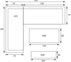 Merkloos Rocco | Loungeset Hoekset Tuinset | Aluminium| Hoekbank, Tuinbank, Tuintafel | 8 Zitplaatsen -Tuinmeubelen 1200x1039