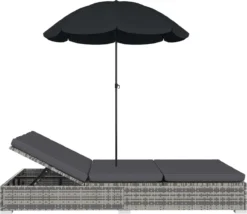 Prolenta Premium - Loungebed Met Parasol Poly Rattan Grijs -Tuinmeubelen 1200x1040 1