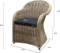 Roma Dining Tuinstoel Naturel Rotan - Suntech Kussen 6 Roma Dining Tuinstoel Naturel Rotan - Suntech Kussen -Tuinmeubelen 1200x1065 2