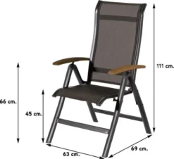 Hartman Alice Verstelbare Tuinstoel - Grijs 14 Hartman Alice Verstelbare Tuinstoel - Grijs -Tuinmeubelen 1200x1100