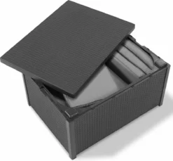 Allibert Arica Tuintafel - 79x59,5x42 Cm - Grafiet -Tuinmeubelen 1200x1114