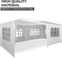 MaxxGarden Partytent - Paviljoen - 300 X 600 X 250 Cm - Met Zijwanden - Waterdicht Pro - 32mm Buizen – Wit 11 MaxxGarden Partytent - Paviljoen - 300 X 600 X 250 Cm - Met Zijwanden - Waterdicht Pro - 32mm Buizen – Wit -Tuinmeubelen 1200x1119