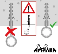 Metalen Ophangset Tot 160kg - Massieve Bevestiging Set Voor Hangstoel Hangmat - Plafond Wand Montage -Tuinmeubelen 1200x1123 1