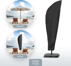 Power Goods Parasolhoes XXL Voor Zweefparasol – Parasolhoes Met Rits En Stok – Parasolhoes Staande Parasol – Tuinmeubelhoezen – Beschermhoes Zweefparasol – Waterproof – Anti-UV – 280 X 81 Cm -Tuinmeubelen 1200x1126 1