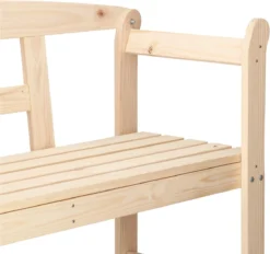 Merkloos Springos Tuinbank | Tuinbankje | Zitbank Buiten | Naaldhout | 119 X 78 X 45 Cm | Licht -Tuinmeubelen 1200x1126 5