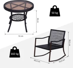 Outsunny Tuinset 7-delig Schommelstoel Set Zitgroep Met Kussens Rotan Bruin 863-030 19 Outsunny Tuinset 7-delig Schommelstoel Set Zitgroep Met Kussens Rotan Bruin 863-030 -Tuinmeubelen 1200x1127 1