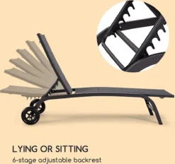 Blumfeldt Limala Tuinstoel - Ligstoel - Relaxstoel - Rugleuning In 6 Standen Verstelbaar - 2 Vielen - Draagkracht: Max. 150 Kg -Tuinmeubelen 1200x1129 5