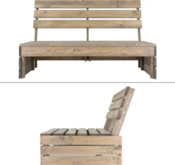 Pro Garden Palletbank - 120 Cm - 2-zits -Tuinmeubelen 1200x1130 3