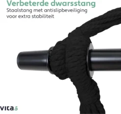 Vita5 XXL Hangstoel | Binnen&Buiten Hangnest | Incl. 2 Kussens En Boekenvak | Volwassenen&Kinderen | Hangmatstoel Tot 225kg | Grijs -Tuinmeubelen 1200x1133 1