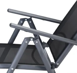 Tuinset 4 + 1 Klapstoelen Tuintafel – Aluminium 80x80cm - Grijs -Tuinmeubelen 1200x1138 2