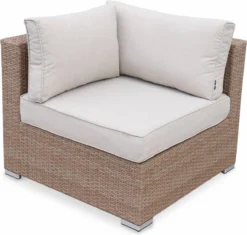 Alice's Garden Loungeset Napoli - 5 Plaatsen - Wicker - 6 Elementen - Beige/Beige -Tuinmeubelen 1200x1144
