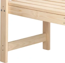 Merkloos Springos Tuinbank | Tuinbankje | Zitbank Buiten | Naaldhout | 119 X 78 X 45 Cm | Licht -Tuinmeubelen 1200x1162 5