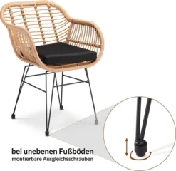 Casaria Polyrotan Kuipstoel Bali - Met Kussens – 2 Stuks 19 Casaria Polyrotan Kuipstoel Bali - Met Kussens – 2 Stuks -Tuinmeubelen 1200x1165 1