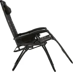 Springos Tuinstoel | Ligstoel | Opvouwbaar | Verstelbaar | Ergonomische Hoofdsteun | Bruin / Zwart -Tuinmeubelen 1200x1170 5