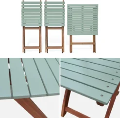 Alice's Garden Bistroset Barcelona - 2 Zitplaatsen - Acacia - Groengrijs -Tuinmeubelen 1200x1172 1