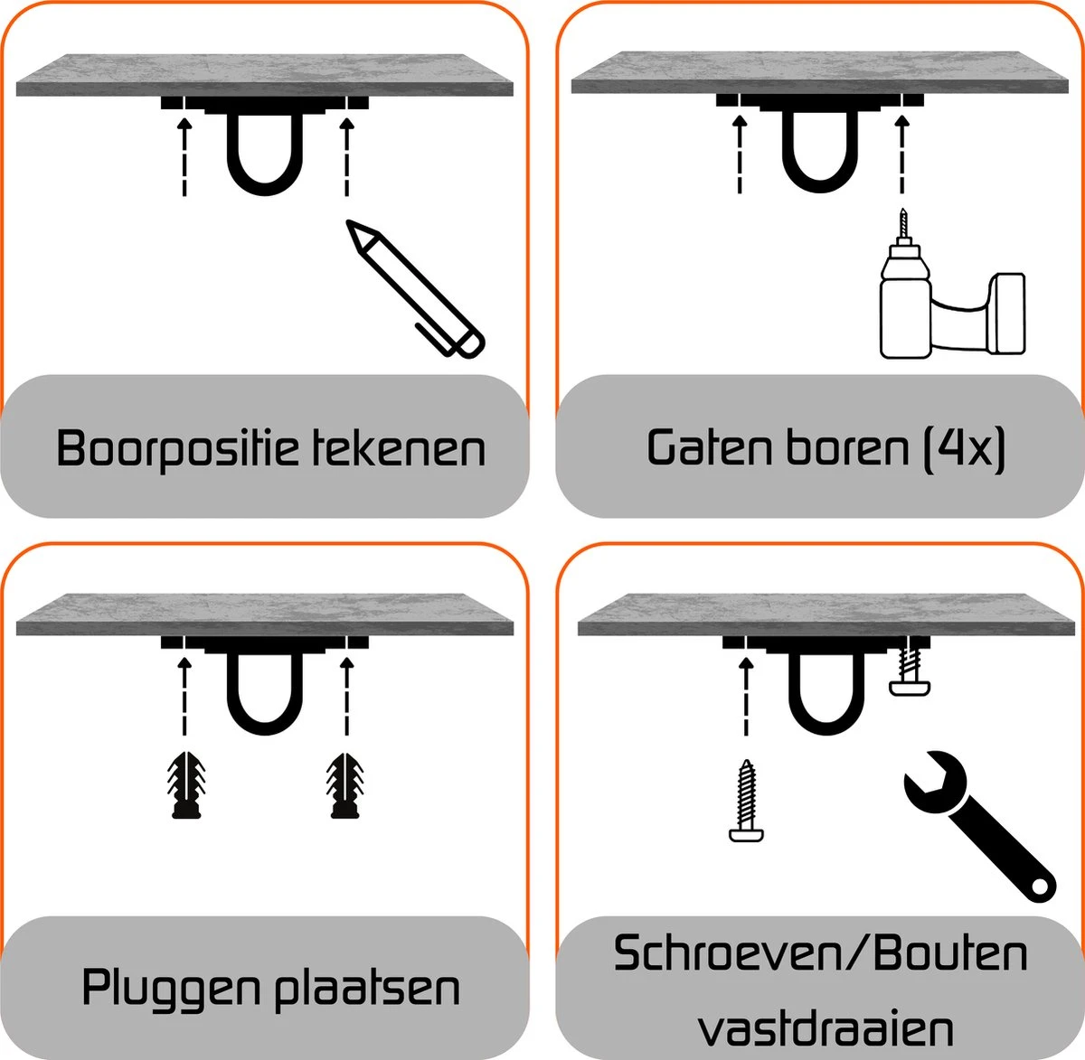 Plafondhaak – Voor Beton En Hout - Hangstoel – Hangmat – Bokszak – RVS – Binnen En Buiten – Ophangsysteem – Ophanghaak – 400KG 4 Plafondhaak – Voor Beton En Hout - Hangstoel – Hangmat – Bokszak – RVS – Binnen En Buiten – Ophangsysteem – Ophanghaak – 400KG - Afbeelding 4