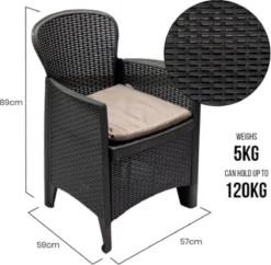 Pro Garden - Tuinset 5-delig Met Kussens -Tuinmeubelen 1200x1174 2