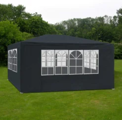 MaxxGarden Partytent - Paviljoen - 3x4m - Incl. Zijwanden - Waterdicht - Antraciet -Tuinmeubelen 1200x1175 2
