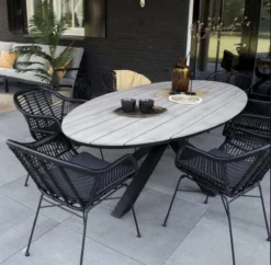 Ovale Tuintafel Cyprus 180cm | Wood | Polywood & Aluminium -Tuinmeubelen 1200x1175 4